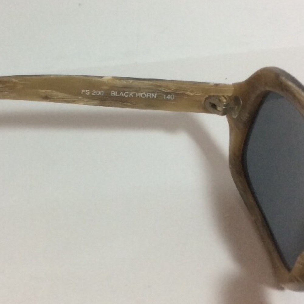 Fendi Fs200 Black Horn Rectangular Sunglasses Euc - image 6